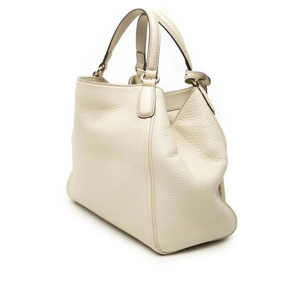 GUCCI White Leather Shoulder Bag - Picture 2 of 6